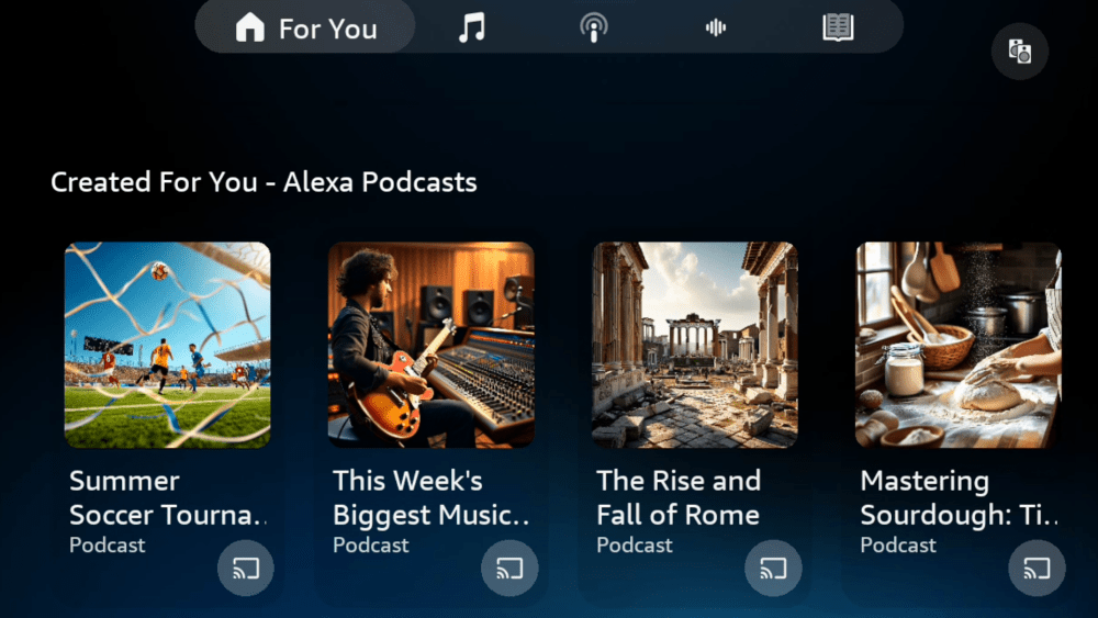 Amazon lanza 'Alexa Podcasts', función de IA que genera episodios con dos presentadores virtuales