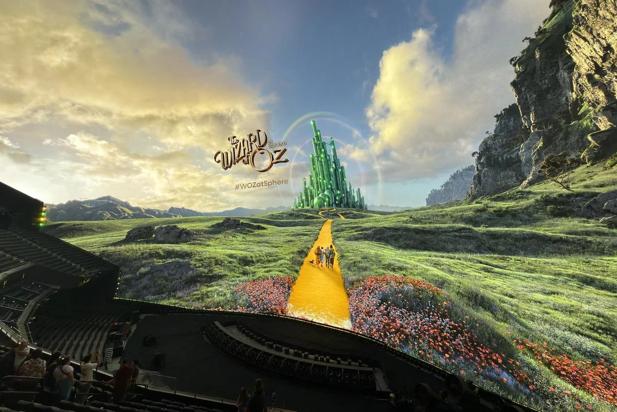Proyectan versión alterada por IA de 'The Wizard of Oz' en la pantalla gigante de Sphere