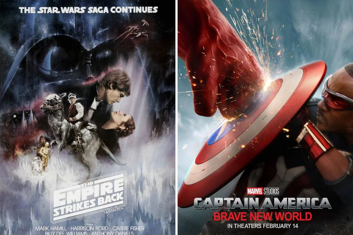 Análisis señala declive de carteles de cine hacia collages de 'cabezas flotantes'