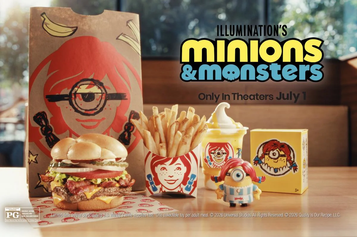 Estrena 'Minions & Monsters' y Wendy's lanza menú temático