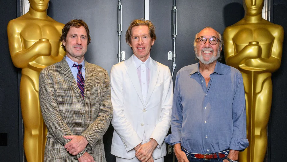 Wes Anderson, Luke Wilson y James L. Brooks quedan atrapados en un elevador del Academy Museum