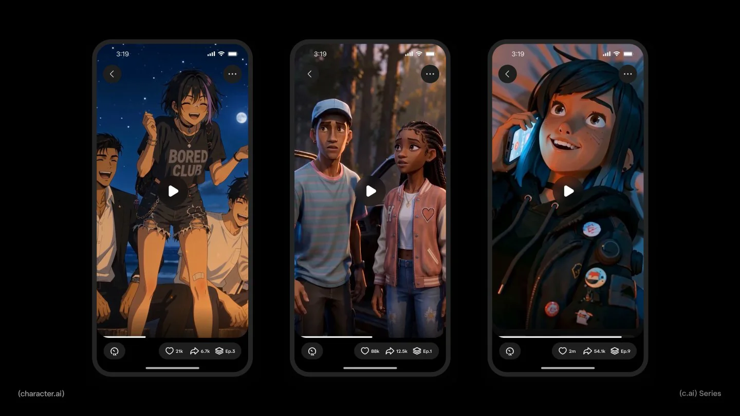 Character.ai lanza división de microdramas animados generados por IA con escritores de Hollywood