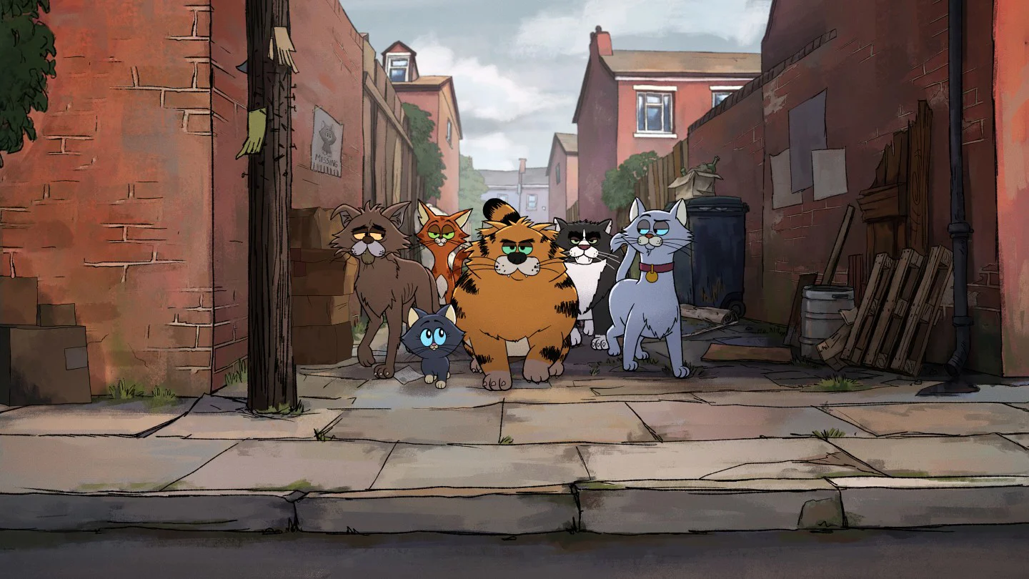 Estrena en Netflix 'Alley Cats', la serie animada de Ricky Gervais sobre gatos callejeros en Londres