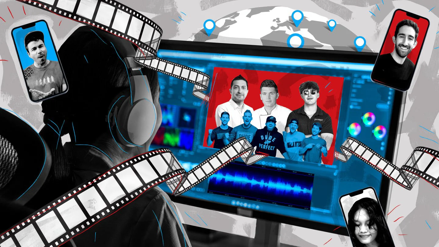 Creadores de contenido contratan editores remotos en India y otros países para potenciar sus videos
